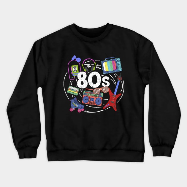 Awesome Retro 80s Vintage Throwback Novelty Crewneck Sweatshirt by theperfectpresents